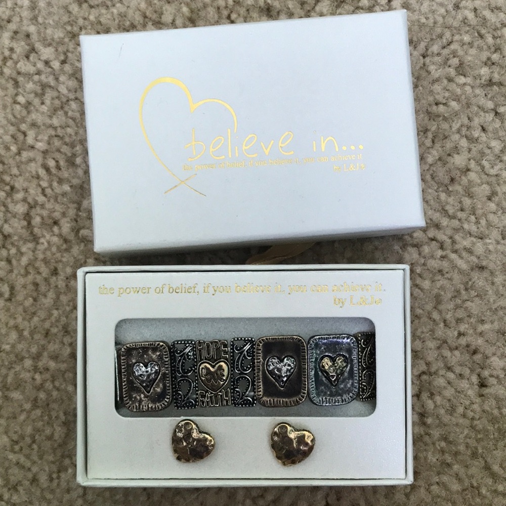 Religious Bracelet and Earrings